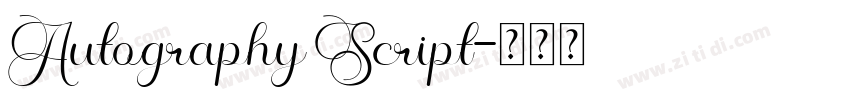 Autography Script字体转换